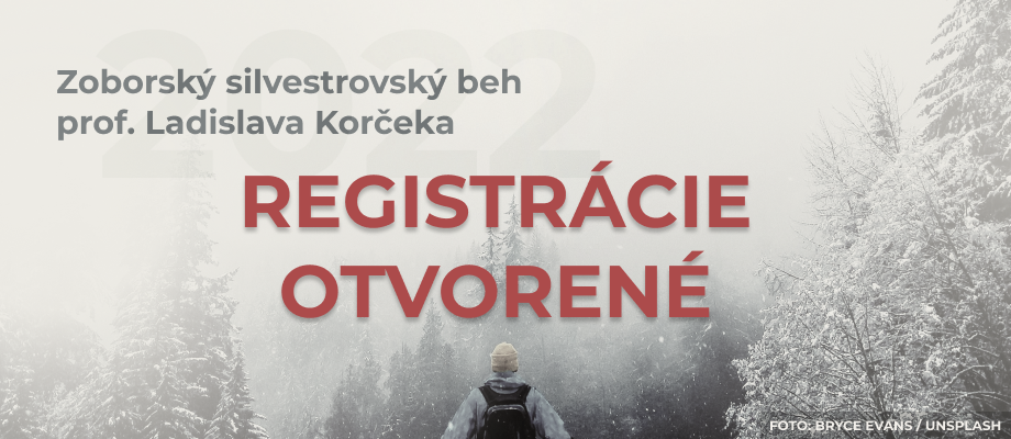Zoborský silvestrovský beh prof. Ladislava Korčeka® 2022 - registrácie otvorené
